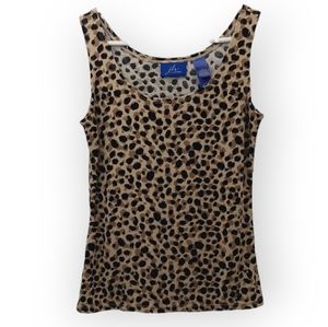 jh collectibles Women's Size Medium Tank Top Blouse Animal Print